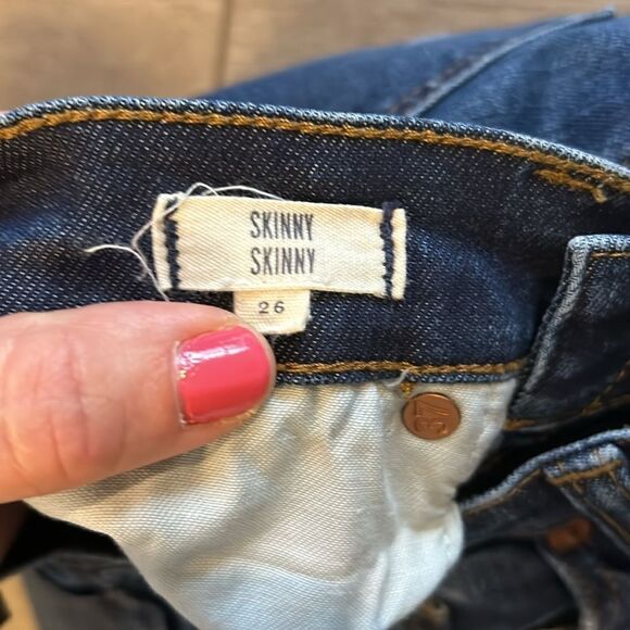 MADEWELL THE SKINNY SKINNY HAND DISTRESSED JEANS SIZE 26 EEEUC - Picture 6 of 7